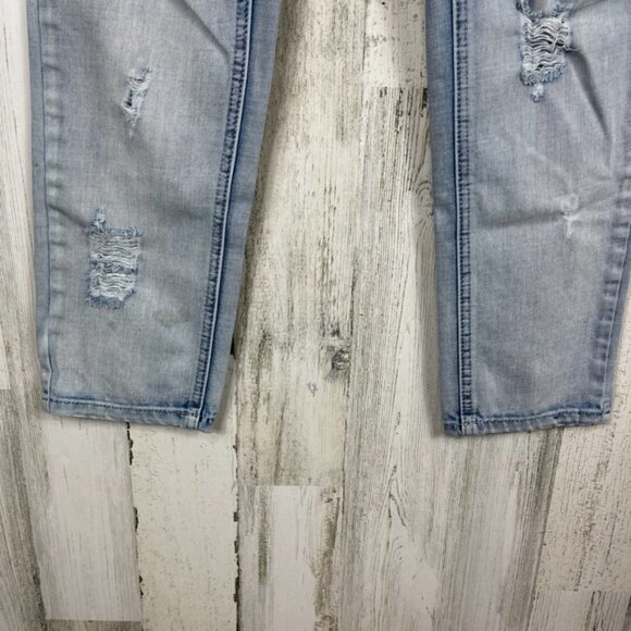 One Teaspoon Anthropologie denim jeans distressed wrecked boyfriend blue size 27 - Picture 4 of 10
